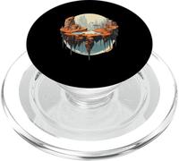 Floating Island Fantasy Surreal Landscape PopSockets PopGrip for MagSafe