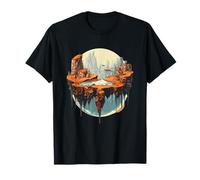 Floating Island Fantasy Surreal Landscape T-Shirt