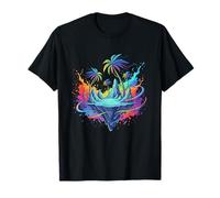 Floating Island with Rainbow Palms T-Shirt
