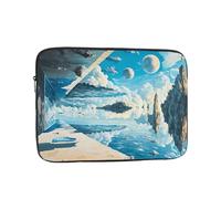 Floating Islands Patterned 13 inch Portable Laptop Bag - Perfect for Business, Travel, School, Office Shockproof Laptop Inner Pocket