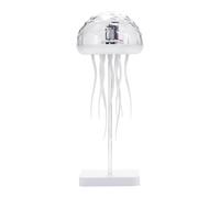 Floating Jellyfish Lamp - Rechargeable Battery Ambient Light Voice Activated Control Touch Sensor Table Display Moving Tentacle Effect Decorative Illumination | Relaxing Atmosphere for Bedroom Living