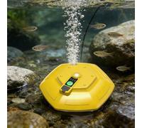 Floating Live Bait Aerator for Bait Bucket, IPX7 Waterproof Ultra-Quiet Live Bait Bubbler, Ultra-Quiet Bubble Generator for Fish Tank, Bait Bucket, Fishing Trips Live Bait Transportation (yellow)