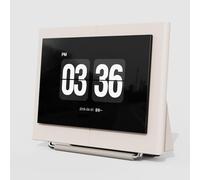 Floating Lyrics Speaker with Digital Photo Album and Clock, 14 Backgrounds & 8 Effects, Rechargeable for Home and Office Decor