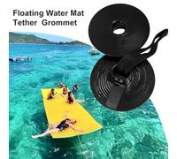 Floating Mat Accessories - Floating Mat Grommet Set | Safety Sturdy Portable Cord And Pad | Safety Tether For Swimming Pool, Lake, Beach, Boating, Kayaking, And Outdoor Water Activities