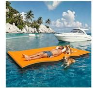 Floating Mat for Lake & Pool, Portable Outdoor Water Island, 3-Layer XPE for Beach, Ocean, and Boat, Ideal for Fun and Relaxation in Water