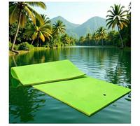 Floating Mat, Water Trampoline for Adults,3-Layer Floating Water Mat Tear-Resistant XPE Foam Mat for Lake Beach Ocean Pool,Green,300x90x 3.3cm