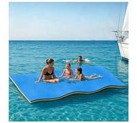 Floating Mats, XPE Foam Water Mat,Suitable for Adult And Pets Or Multiple Users, Floating Lily Pad for Water Recreation on Pool, Beach, Ocean, Lake,Blue,500x130x 3.3cm