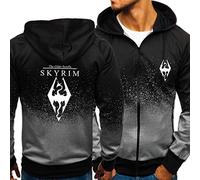 FLOATING Mens Lightweight Hoodies - Sk.yr.im Sweatshirts and Hoodies, Long Sleeve Top, Mens Hoodies with Zipped for Travel Sport-Black||XL