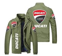 FLOATING Mens Smart Casual Jackets DU.CA.Ti, Spring Fall Jackets for Men, Utility Outerwear for Outdoor Sports-Green||XL