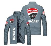 FLOATING Mens Smart Casual Jackets DU.CA.Ti, Spring Fall Jackets for Men, Utility Outerwear for Outdoor Sports-Blue||XL