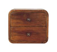 Artisan Furniture Solid Wood Floating Mini Chestnut Bedside