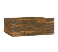 vidaXL Floating Nightstand Smoked Oak 40x30x15 cm Engineered Wood
