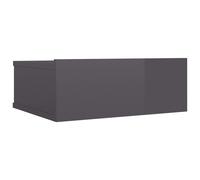 Floating Nightstand Black Oak 40x32x15 cm Engineered Wood