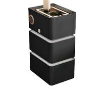 Floating Nightstand with Charging Station, LED Smart Bedside Table with 3 Drawers, Adjustable Lighting, Multifunctional End Table for Living Room Bedroom Office