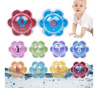 Floating Number Bath Toys - Bath, Waterproof Preschool Learning Balls, 10-Piece Fun Set | Sensory Play for Kids, Early Education, Creative Exploration, Bathroom and Pool Activities, Shower Gift