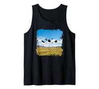 Floating Objects Sky Surreal Landscape Mystery Graphic Tank Top
