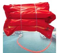 Floating Oil Boom, Inflatable Flood Barrier, Solid Garbage Fence, Oil Spill Containment, Pollution Prevention Boom, 10M Length