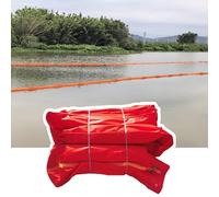 Floating Oil Containment Boom, 33 ft/66 ft PVC Spill Barrier for Rivers, Lakes, and Oceans, Effective Oil & Water Interception Fence, 45 cm Height