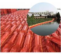 Floating Oil Containment Fence for Water Pollution Prevention, Thickened Rubber Barrier with Solid PVC Construction