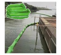 Floating Oil Spill Containment Boom, Heavy-Duty Reusable Oil Spill Barrie, All-weather Foldable PVC Oil Barrier for Marine & Industrial, 35 45 60 75 80 90 110 150cm(L-10m(32 4/5 ft),H-45cm/17.7 in)