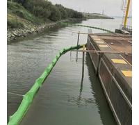 Floating Oil Spill Containment Boom, High Strength PVC Marine Barrier for Effective Oil and Waterweed Control in Water Bodies