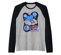 Floating On Cloud Cardio Heart Peace Design Raglan Baseball Tee
