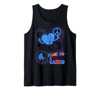 Floating On Cloud Cardio Heart Peace Design Tank Top