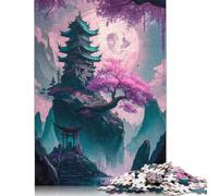 Floating Palace Japan 1000 Piece Jigsaw Puzzles for Adults Fit Together Perfectly Mind Puzzles for Women Men 1000pcs (75x50cm)