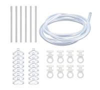 Floating Plant Corral for Aquarium - Intercepting Adjustable Height - Floating Plant Separator Kit,for Indoor Fish Tank Aquarium, Prevent Nibbling