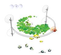 Floating Plant Refing - Soft Silicone Frame, Suction Cup Edge | Aquarium Flexible Fence Floating Divider, Intuitive Plant Separator for Management 'a