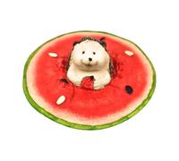 Floating Pond Figurines Watermelon Hedgehog Patio Sculpture Handmade