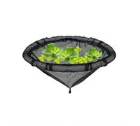 Floating Pond Plant Barrier - Black Fish-Safe Aquatic Plant Corral with Fine Mesh & Lifting Rings | Decorative Floating Island for Water Lilies, Hyacinths & Pond Plants (45cm)