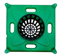 Floating Pond Planter Basket for Aquatic Plants, Square Plastic Pot for Hydroponic Use, Enhances Koi and Fish Ponds (4pc)