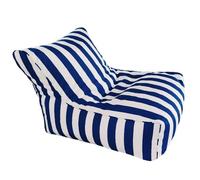 Floating Pool Bean Bag Chair Original Adult Pool Lounger Waterproof Outdoor Stripe Bean Bag Cover Comfortable Relaxation for Summer Fun