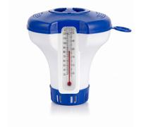 Floating Pool Chlorine Dispenser With Built-In Thermometer Adjustable Flow Floater For Pools, Hot Tubs & Spas Uv Resistant Water