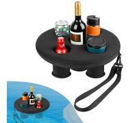Floating Pool Drinks Holder, Hot Tub Drinks Holder With 5 Holes, Pool Beverage Foam Floater, Hot Tub Floating Tray, Hottub Accessories, Floats Cup Holders For Outdoor Pools, Spa