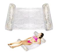 Floating Pool Hammock, Inflatable Swimming Pool Lounger Hammock For Men Women, Foldable And Leakproof Pool Raft For Beach Lake Rivers And Swimming Pool For Vacations And Beach Trips