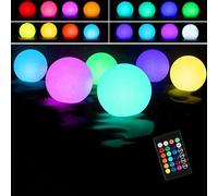 Floating Pool Light 4 Pack Waterproof LED Bath Lights 16 Color Changing Dimmable Night Lights with Remote Control for Pond Garden Backyard Party House Decor Kids Gift