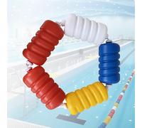 Floating Pool Safety Divider Lane Line, 3.3ft-60ft Pool Anti-Wave Safety Rope for Dividing Lanes for Shallow Swimming Competitions(Nylon,1m/3.3ft)