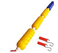 Floating Pool Safety Divider Lane Line with 2 Hooks, Adjustable 3.3ft-60ft Pool Divider Rope for Competitive Swimming & Training, Durable Steel Wire, 9m/30ft Length