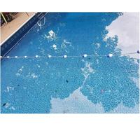 Floating Pool Safety Dividers Lane Lines Blue And White(11m)