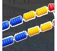 Floating Pool Separator Line - 28m Spiral Divider for Swim Training & Safe, Ideal for Public Pools, Floating Lane Marker, tial Swimming Aid