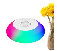 Floating Pool Speaker - LED Bluetooth Pool Speaker, Waterproof Floating Audio Device, Colourful Light Bath Speaker with 8 Lighting Modes, Portable Sound Speaker for Shower Tray