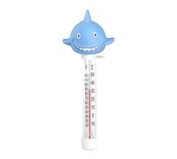 Floating Pool Temperature Gauge | Cartoon Shark Design - Easy Read Temperature Gauge,for Spa Tub Bathroom Pond Fountain Aquarium Shower Outdoor