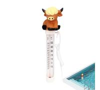 Floating Pool Thermometer - 5x4.6x20cm/1.97x1.81x7.87inch Precision Large Easy Read Temperature Gauge, Shatter-Resistant ABS Monitor | Hot Tub Spa Cold Plunge Aquarium Backyard Pond Outdoor Home