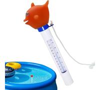 Floating Pool Thermometer - Animal Temperature Gauge, Waterproof Meter with Portable Design, Precise Testing Accessory, Fun Monitor for Kids Spa Hot Tub Pond Aquarium Bathtub Outdoor Summer