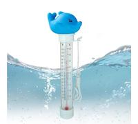 Floating Pool Thermometer - Easy Read Water Temperature Gauge, Shatter Resistant Cartoon Design Large Display Spa Hot Tub Ice Bath Aquarium Pond Temperature Monitor With Lanyard Outdoor Indoor Use