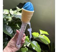 Floating Pool Thermometer, Easy-Read Water Temperature Gauge with String for Swimming Pools, Ice Baths,Hot Tubs,Cold Tubs, Ponds,Spas - Ice Cream