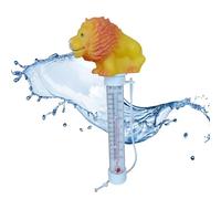Floating Pool Thermometer, Easy-Read Water Temperature Gauge with String, Funny Cartoon Aanimal Baby Bath Thermometer for Swimming Pools, Ice Baths, Hot Tubs, Cold Tubs, Ponds, and Spas (Lion)
