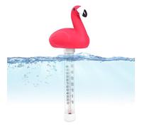 Floating Pool Thermometer, Flamingo & Turtle Design Water Temperature Thermometer, Swimming P-ool The-rmometer with String, Easy Read & Shatter Resistant for Outdoor & Indoor Swimming P-ools & Spas